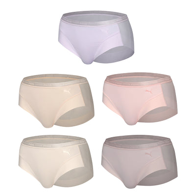 韓國 Puma Light Free Cut Women's Midi Panties 5-Pack【CT011】