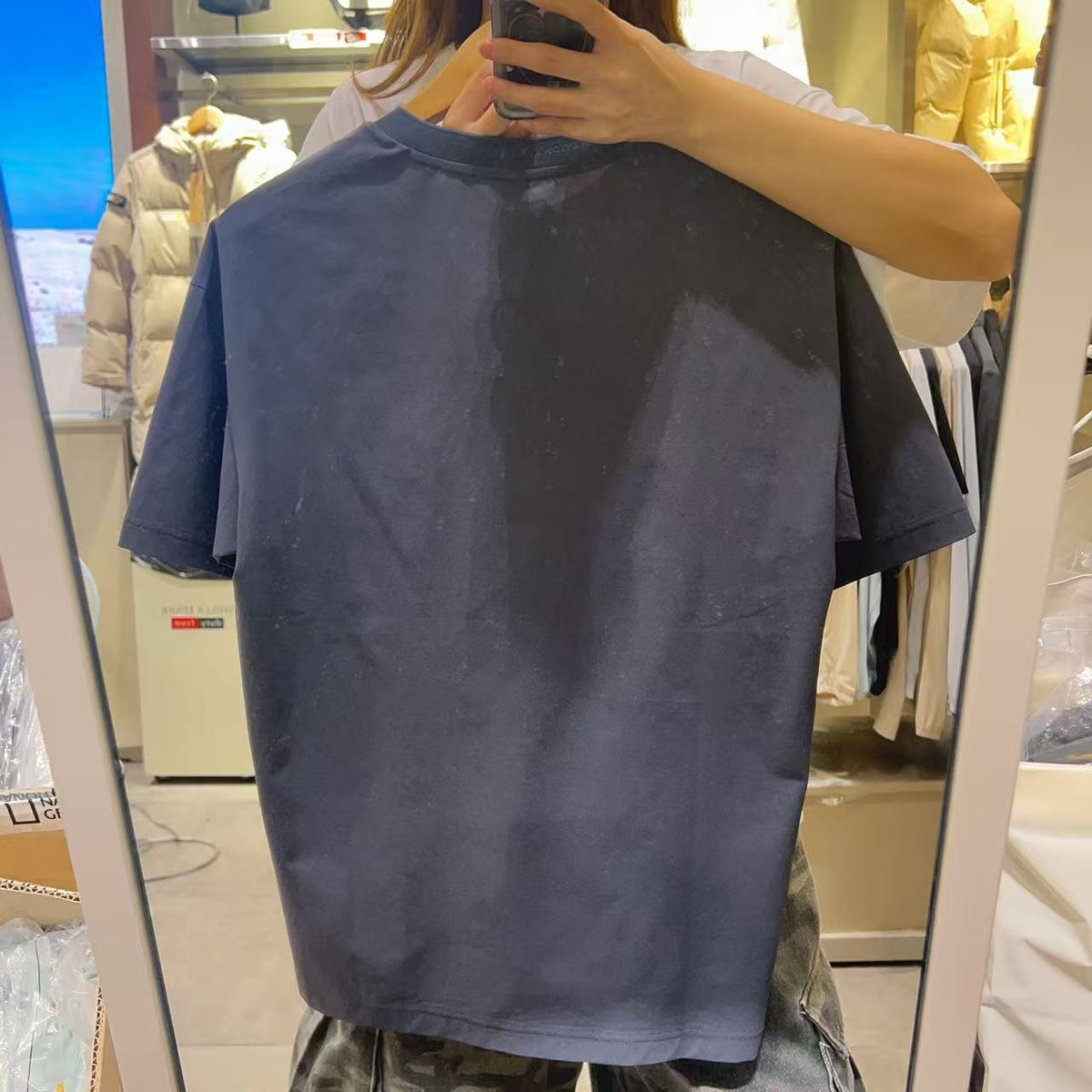 韓國 National Geographic 男女同款 Kraz Semi-Overfit Short Sleeve T-shirt【NG871】