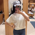 韓國 Marithe Francois Girbaud W Vintage Classic Logo Half Sweatshirt【MD207】