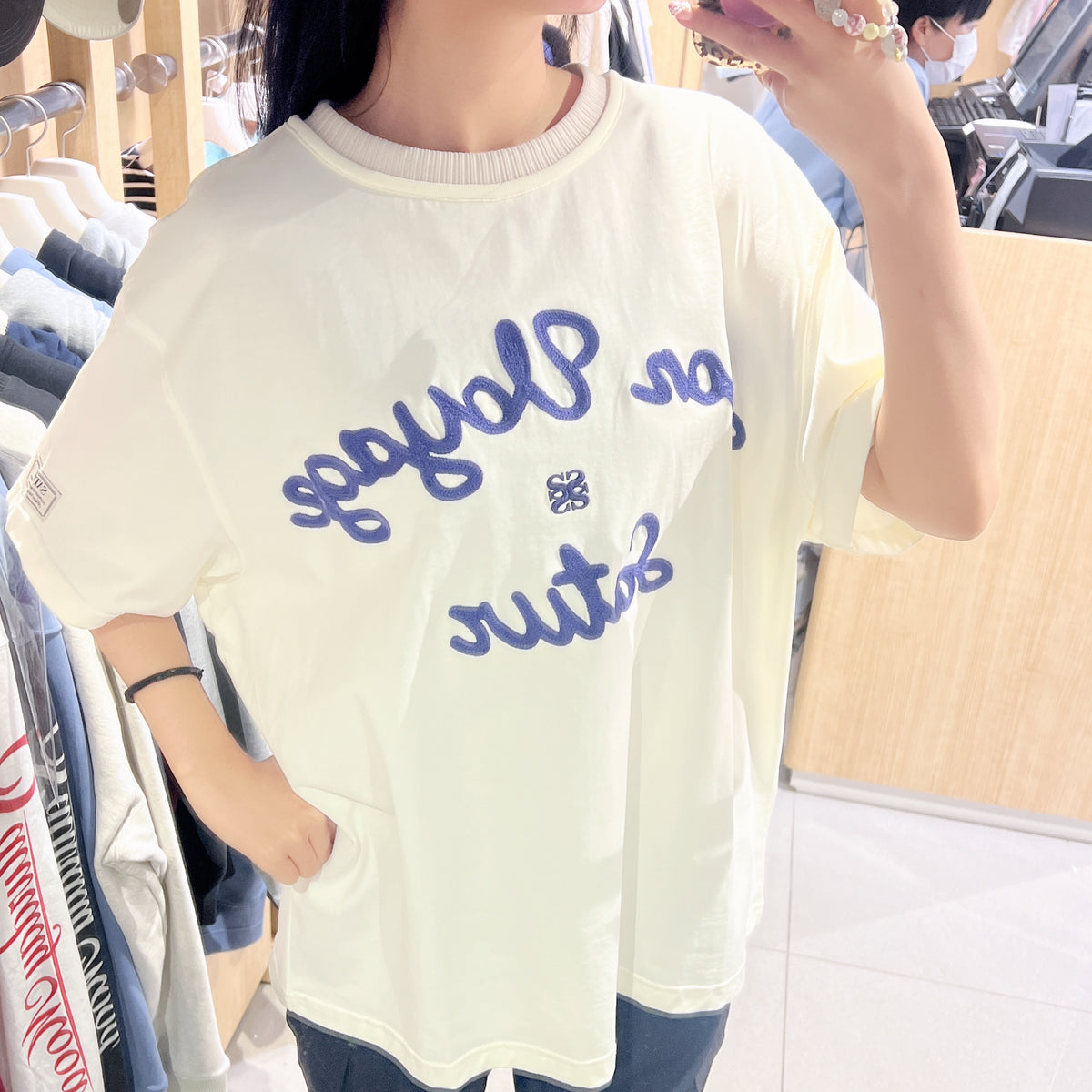 韓國 Satur Setter Logo Embroidered Voyage Short Sleeve T-shirt (男女同款)【SR340】