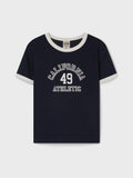 韓國 WhoAU Campus Ringer T-shirt【WA294】