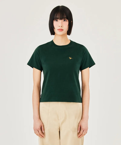 韓國 Mark Gonzales Women's Angel Wappen Crop Short Sleeve T-shirt【MG305】