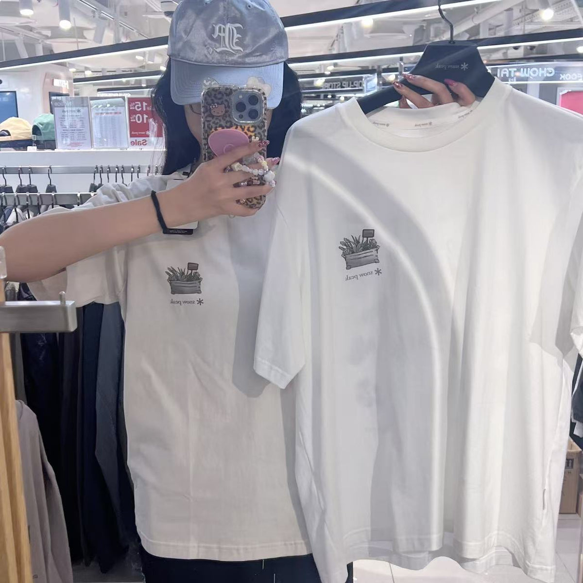 韓國 Snowpeak Cotton Nature Graphic Short Sleeve T-shirt【SN120】