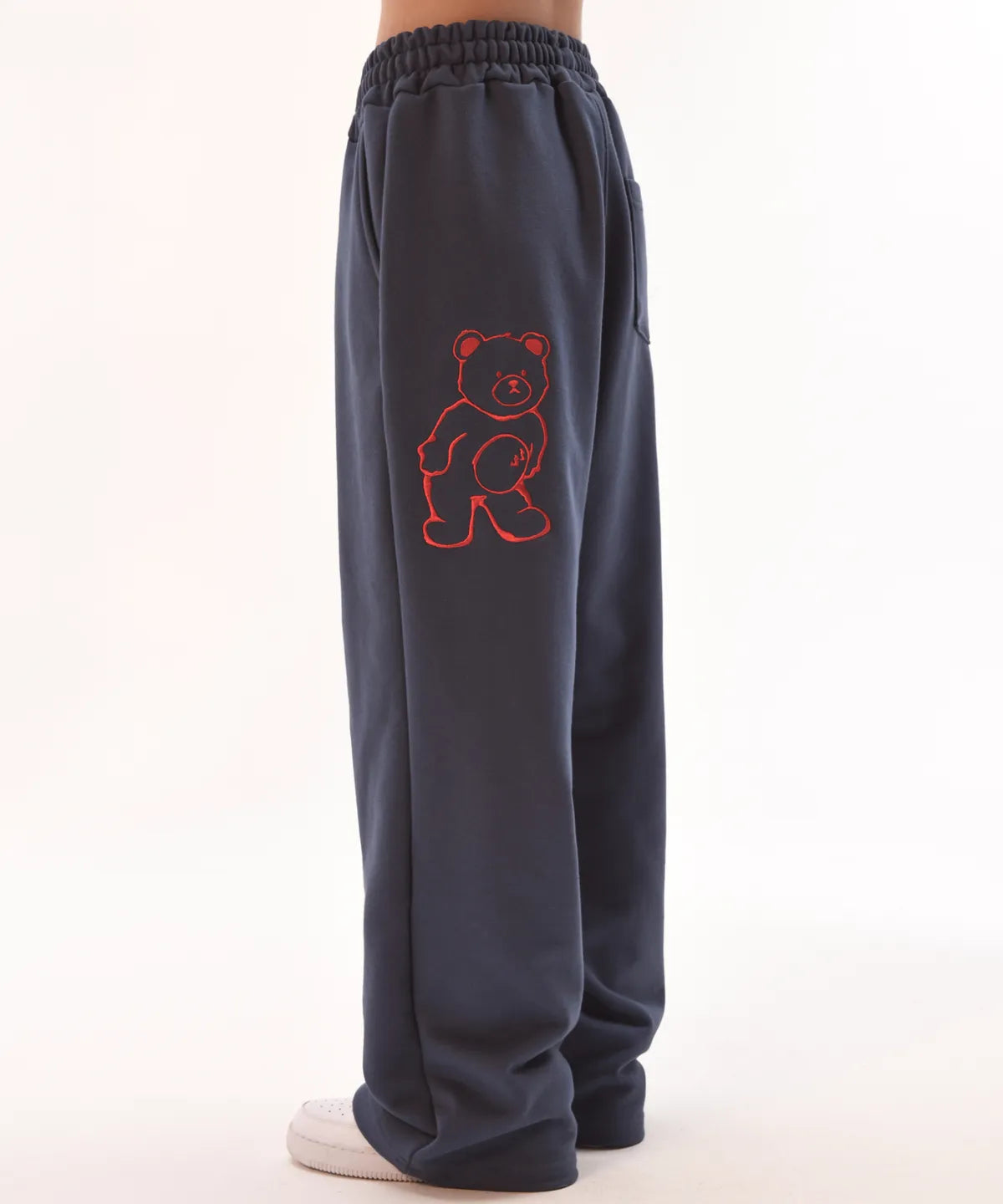 韓國 Ambler The Sun Embroidered Pintuck 2-Way Wide Training Sweatpants【AR122】