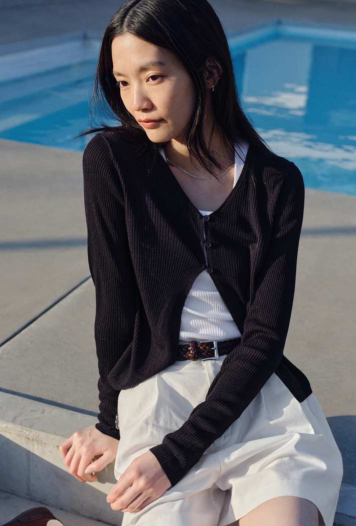 韓國 SPAO Summer Ribbed Cardigan【SP423】