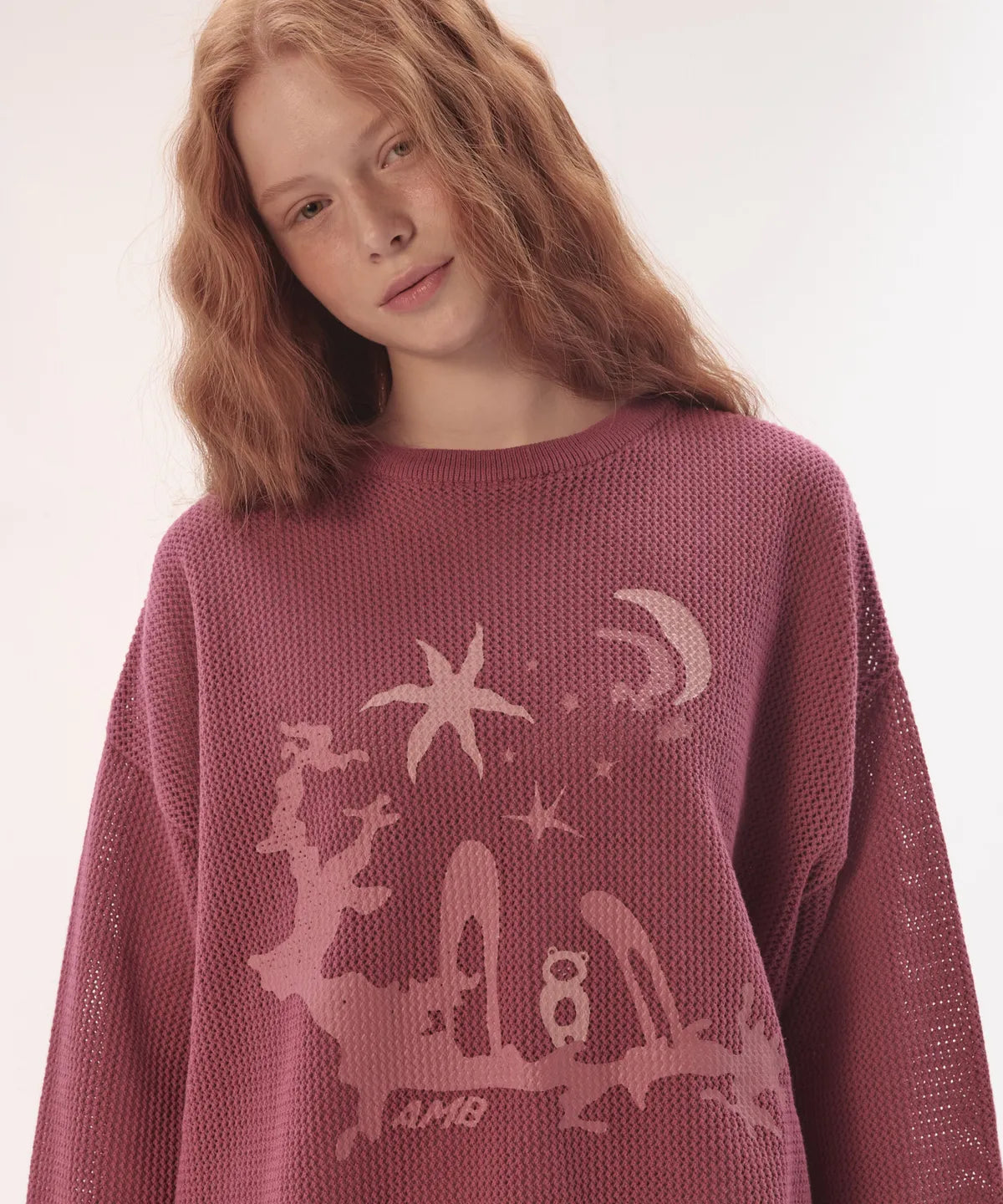 韓國 Ambler Mystical Forest Pullover Crewneck Punching Knit【AR090】