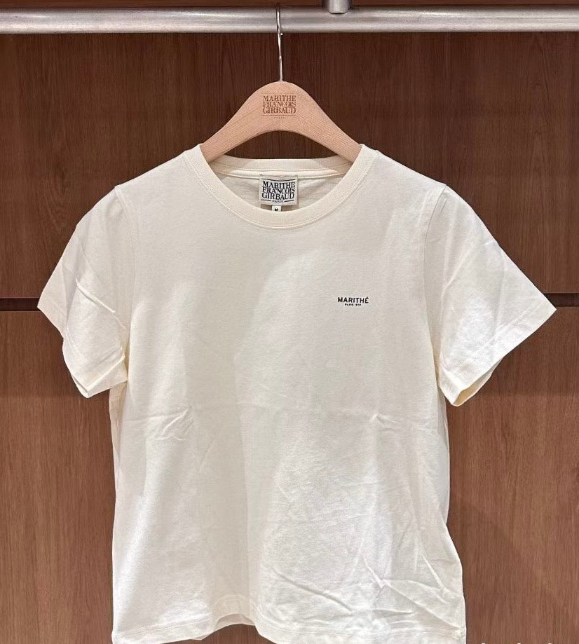 韓國 Marithe Francois Girbaud W Small Regular Logo Tee【MD236】