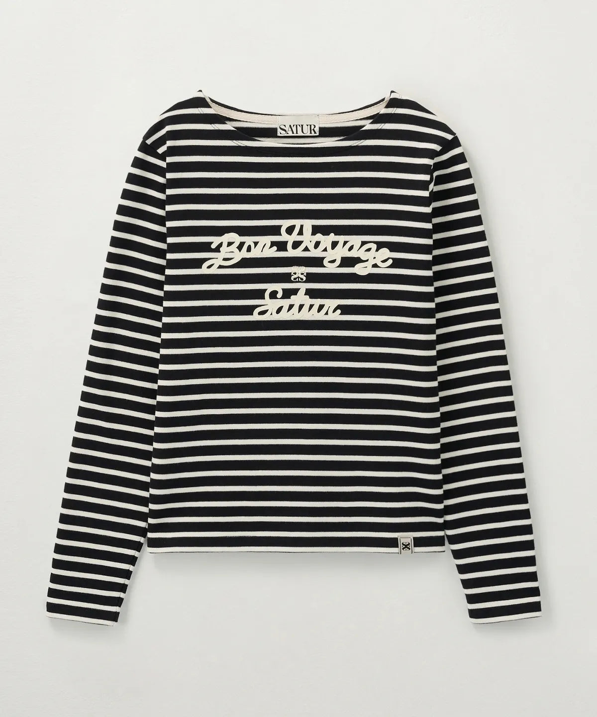 韓國 Satur (W) Bon Voyage Border Long Sleeve【SR332】