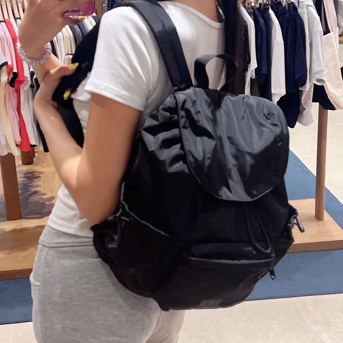 韓國 Marithe Francois Girbaud Classic Logo Flap Backpack【MD337】