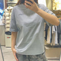韓國 National Geographic 男女同款 Kraz Back Graphic Semi-Overfit Short Sleeve T-shirt【NG859】