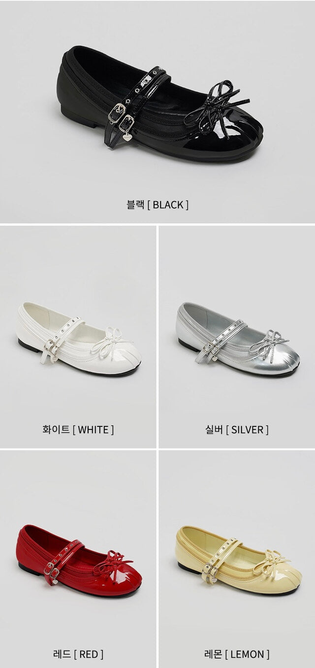 韓國 Chaakan Kitsch Ribbon Mary Jane Flats【CN056】