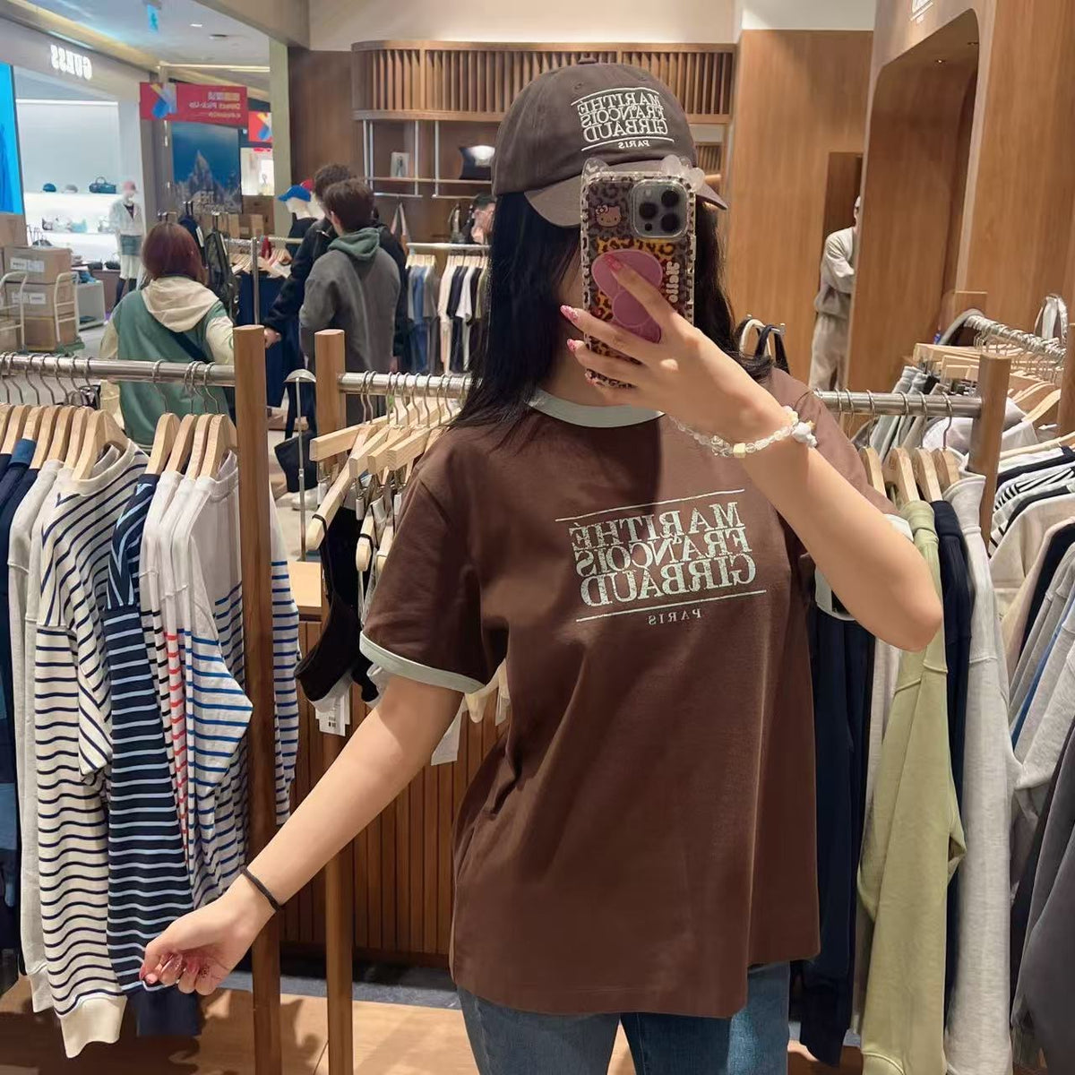 韓國 Marithe Francois Girbaud Aerocool Crack Classic Logo Ringer Tee【MD270】