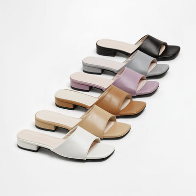 韓國 Chaakan Remember Square Mule Slippers【CN047】