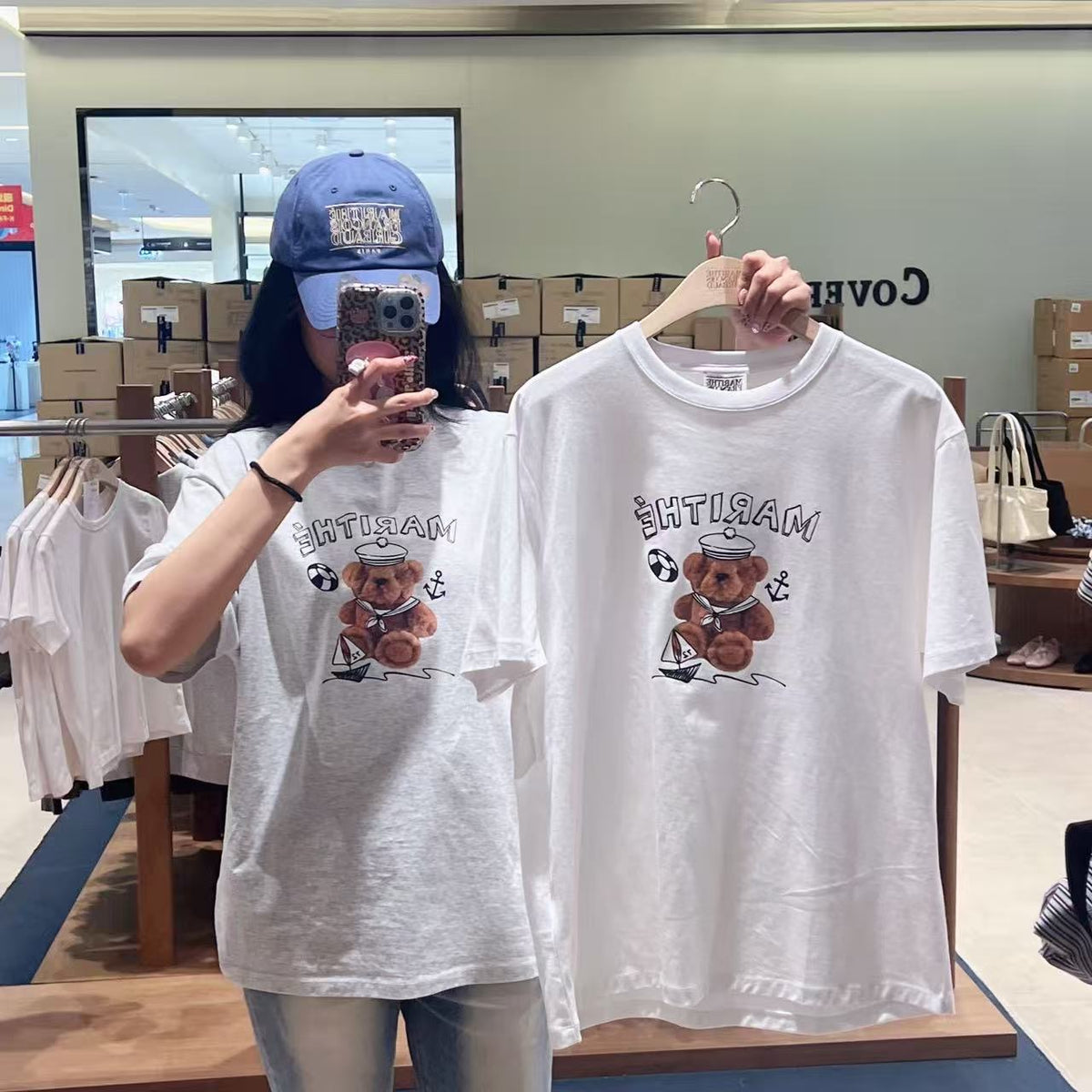 韓國 Marithe Francois Girbaud Marine Drawing Doodle Graphic Tee【MD284】