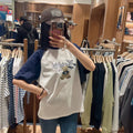 韓國 Marithe Francois Girbaud Doodle Graphic Raglan Tee【MD267】