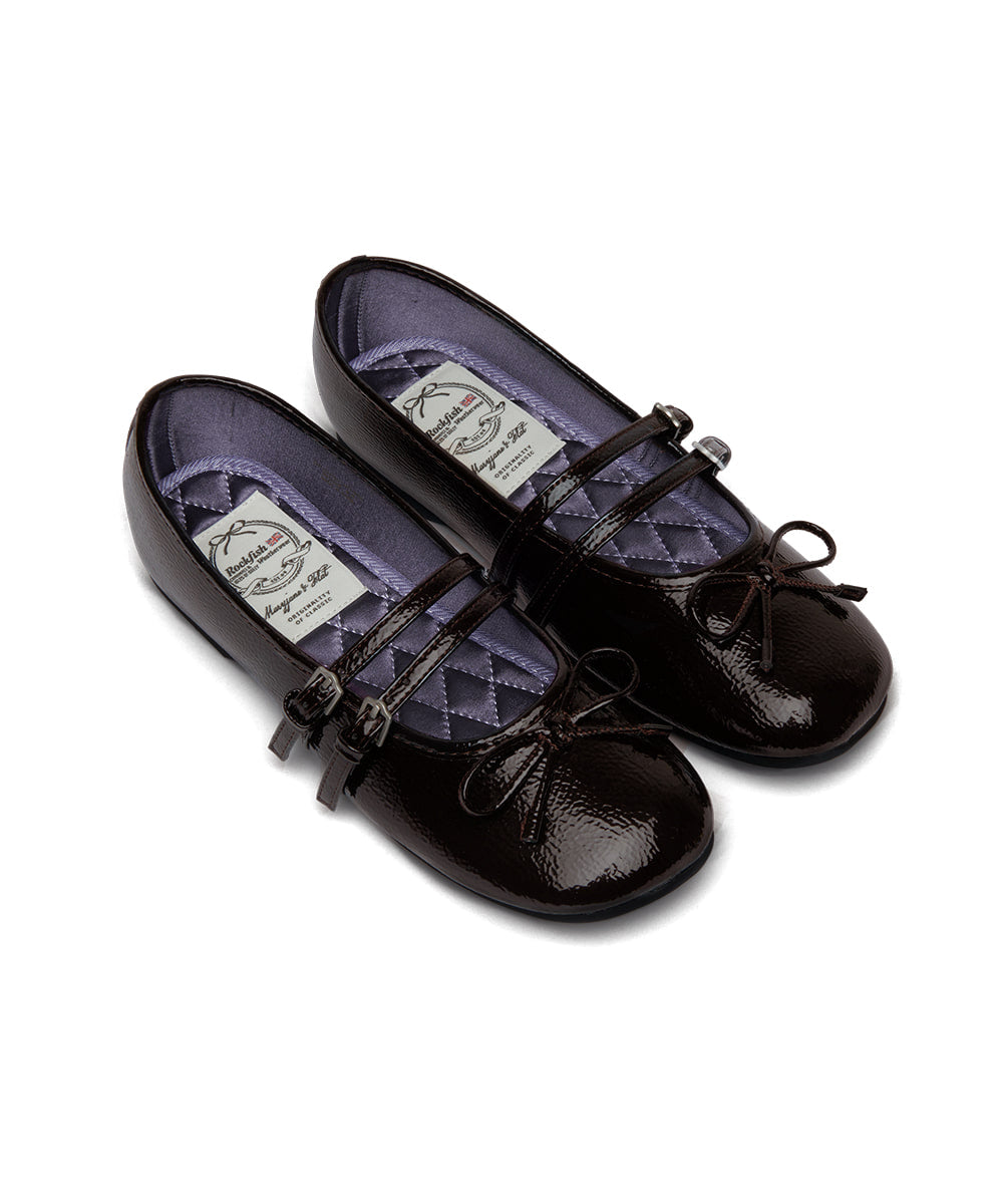 韓國 Rockfish Square Toe Two Strap MJ (Enamel)【RH012】