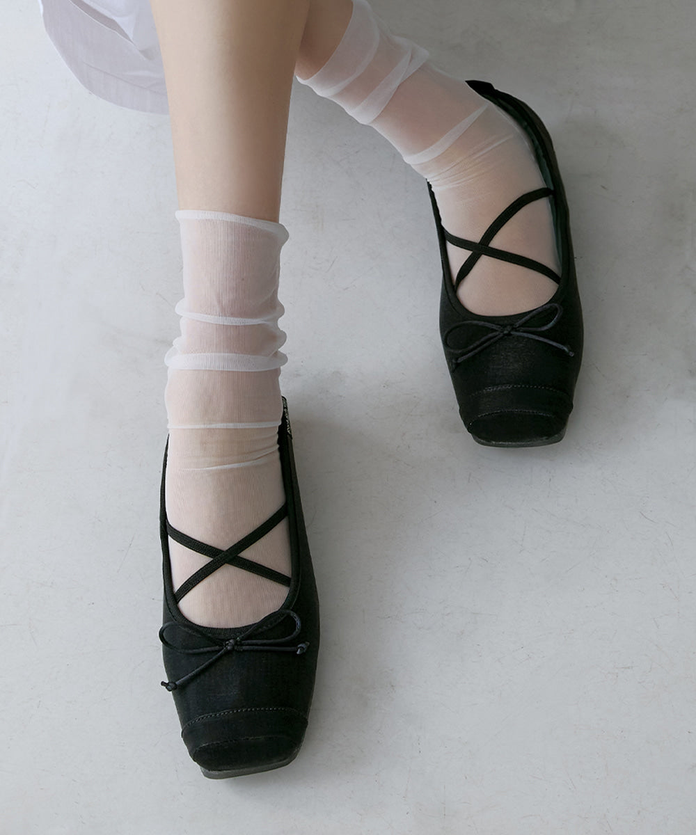 韓國 Rockfish Toe Cap Ballet Flats【RH014】