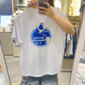 韓國 National Geographic 女款 Women's Caster CoolMax Eco Earth Graphic Semi-Oversized Fit Short Sleeve T-shirt (涼爽面料)【NG884】