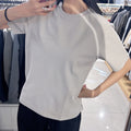 韓國 Snowpeak Classic Woven Women's Short Sleeve T-shirt【SN158】