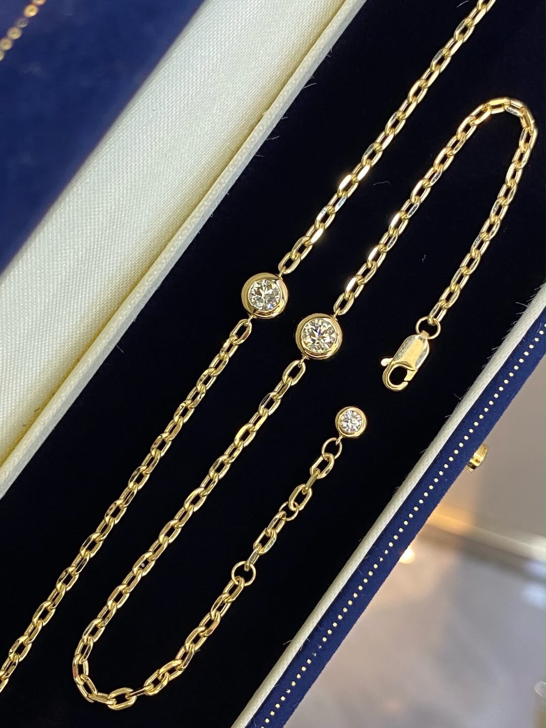 40分 卡家粗泡泡鑽石手鍊 (訂金$500，總售價為 $3,880) 【SM2116】