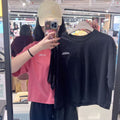 韓國 National Geographic Women's Ratel Regen Oversized Crop Short Sleeve T-shirt【NG883】