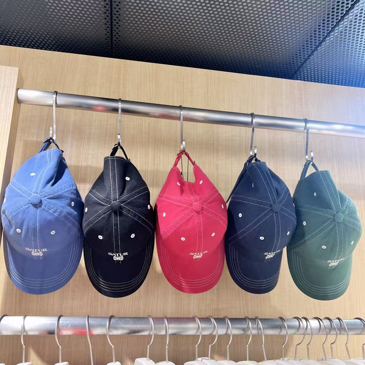 韓國 Satur Contrast Color Stitch Dyed Ball Cap【SR355】