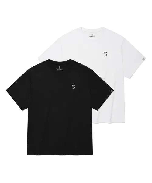 韓國 Wacky Willy 2-Pack Signature Short Sleeve T-shirt【WW278】