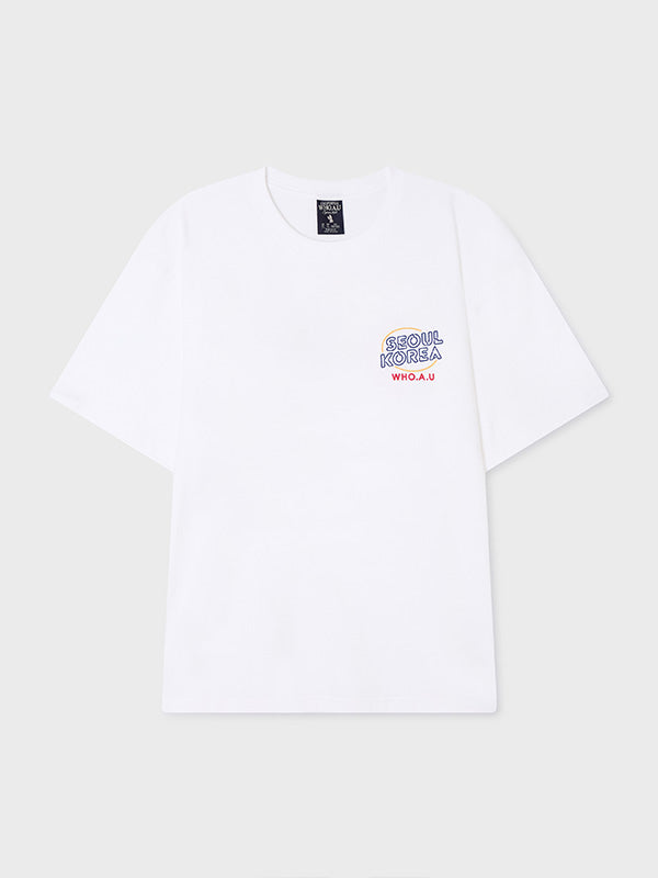 韓國 WhoAU Seoul Neon Steve T-shirt【WA373】