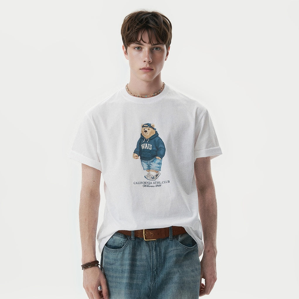 韓國 WhoAU Steve Photo T-shirt【WA370】