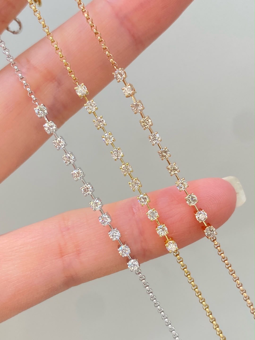 50分 小心意排鑽手鍊 (訂金$500，總售價為 $3,380)【SM2095】