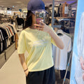 韓國 National Geographic 女款 Women's Caster Logo Semi-Oversized Semi-Crop Short Sleeve【NG980】