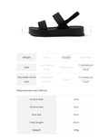 韓國 Chaakan Gunther Seamless Platform Sandals【CN008】