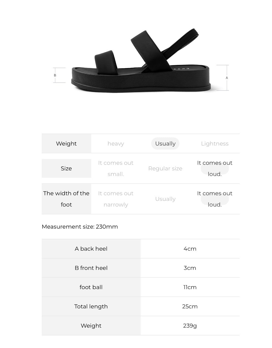 韓國 Chaakan Gunther Seamless Platform Sandals【CN008】