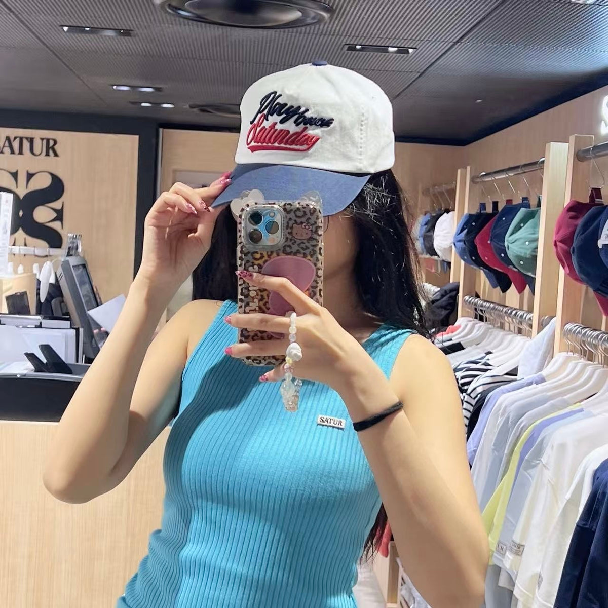 韓國 Satur 90s Playback Contrast Ball Cap【SR352】