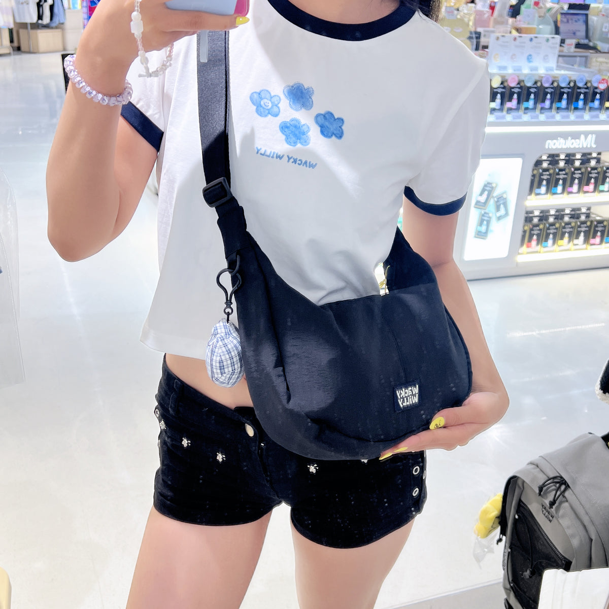 韓國 Wacky Willy Kiki Basic Hobo Bag【WW293】