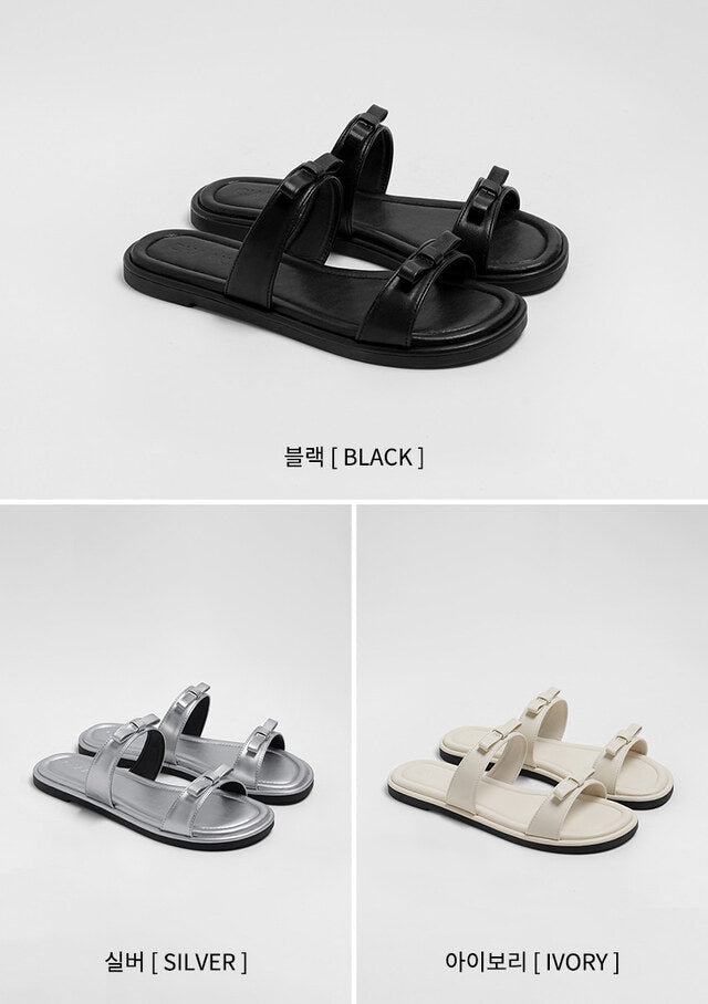韓國 Chaakan Barneys Ribbon Slippers 【CN053】