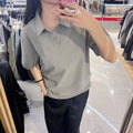 韓國 Snowpeak Classic Woven Short Sleeve Polo Shirt【SN140】