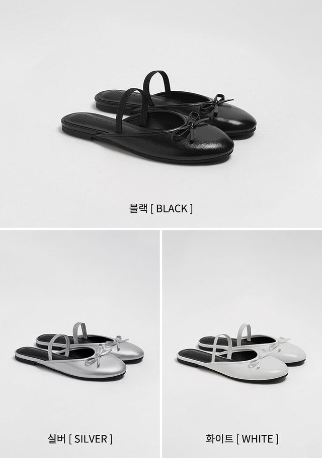 韓國 Chaakan Emily Two-Way Ribbon Slingback Flat【CN017】