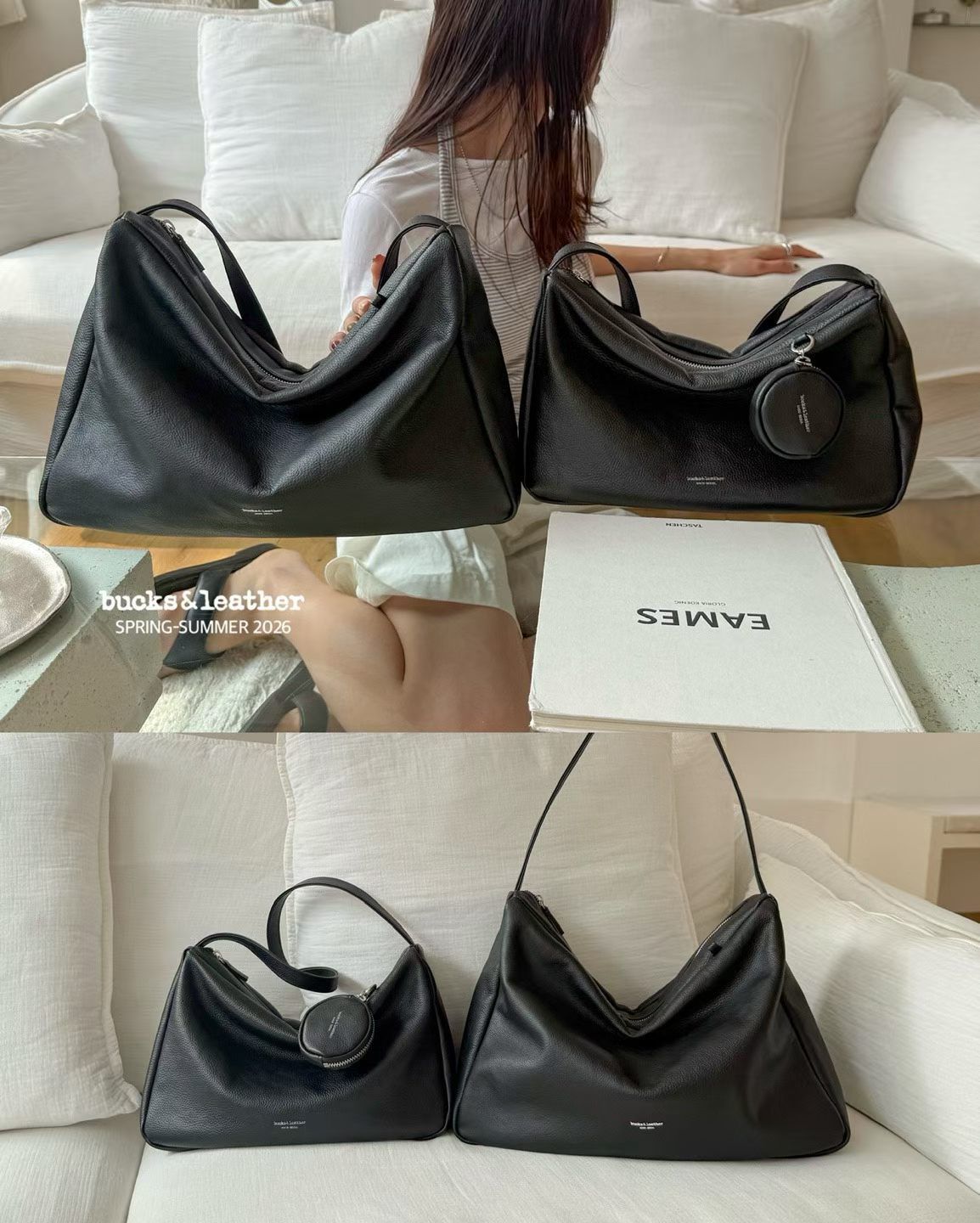 韓國 Bucks & Leather 26SS 復古大容量行李包 (大號)【SM2295】