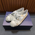 韓國 Marithe Francois Girbaud W Cross Banding Ribbon Flat Shoes【MD228】