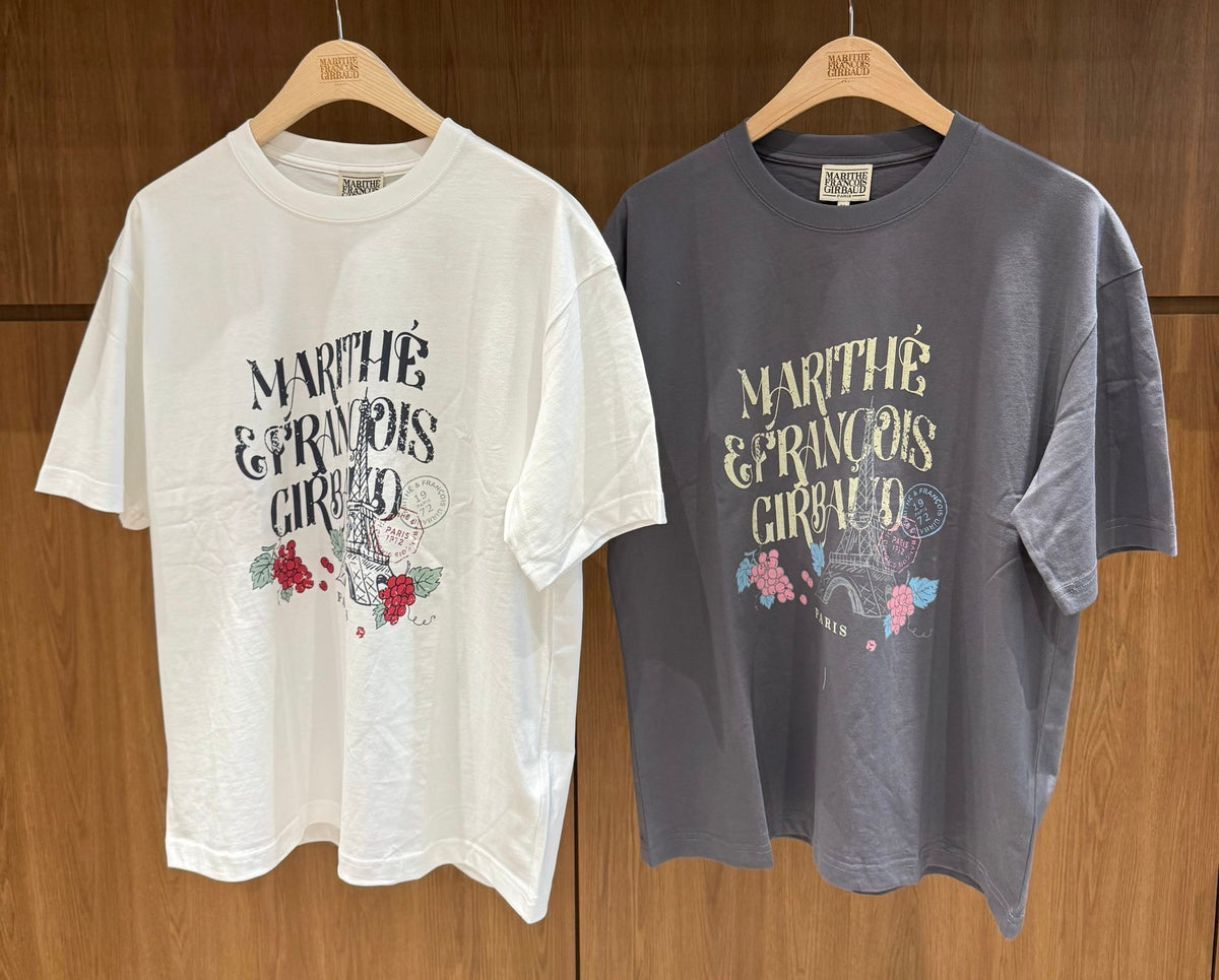 韓國 Marithe Francois Girbaud W Vintage Eiffel Tower Logo Oversized Tee【MD288】