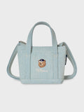 韓國 WhoAU Steve Denim Mini Tote Bag【WA301】