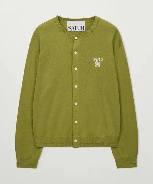韓國 Satur Lauren Basic Crew Neck Fine Cardigan【SR374】