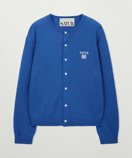 韓國 Satur Lauren Basic Crew Neck Fine Cardigan【SR374】