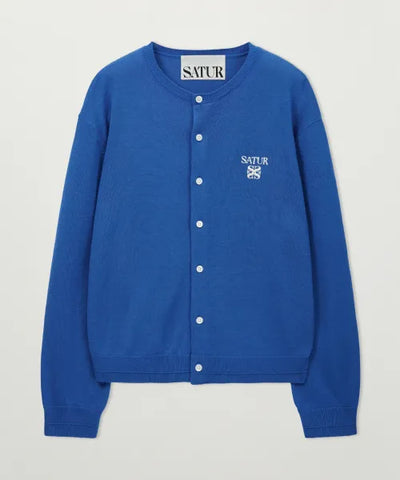 韓國 Satur Lauren Basic Crew Neck Fine Cardigan【SR374】