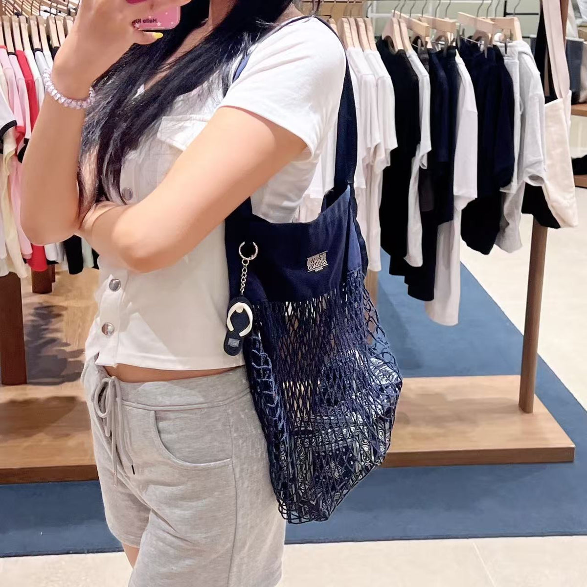 韓國 Marithe Francois Girbaud Bandana Net Bag【MD338】