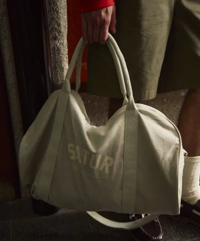 韓國 Satur Canvas Big Duffle Bag【SR378】