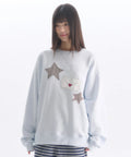韓國 Ambler By Letter Applique Embroidery Sweatshirt【AR168】