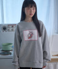 韓國 Ambler Strawberry Button Applique Embroidery Sweatshirt【AR169】
