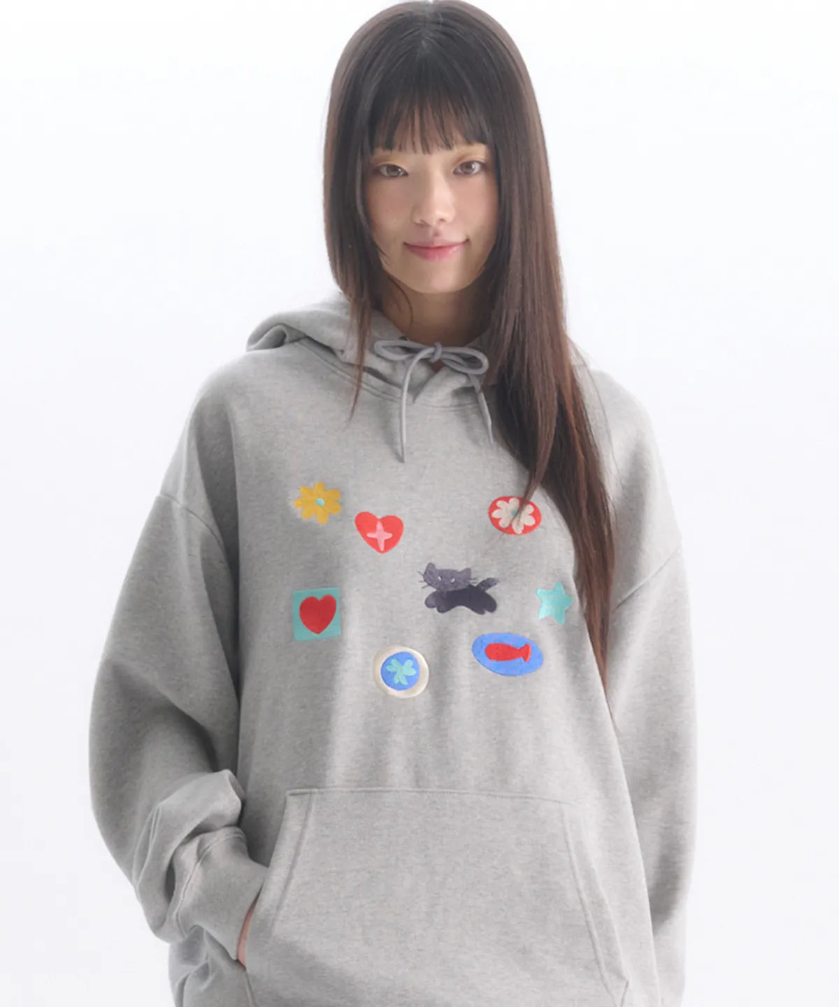 韓國 Ambler Symbol Embroidered Hoodie【AR170】